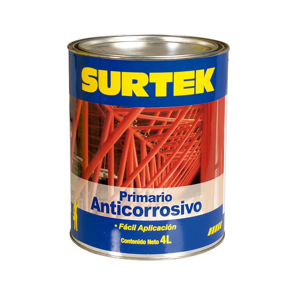 Esmalte primario anticorrosivo rojo óxido 1lt Surtek. - FERRETERÍA WITZI
