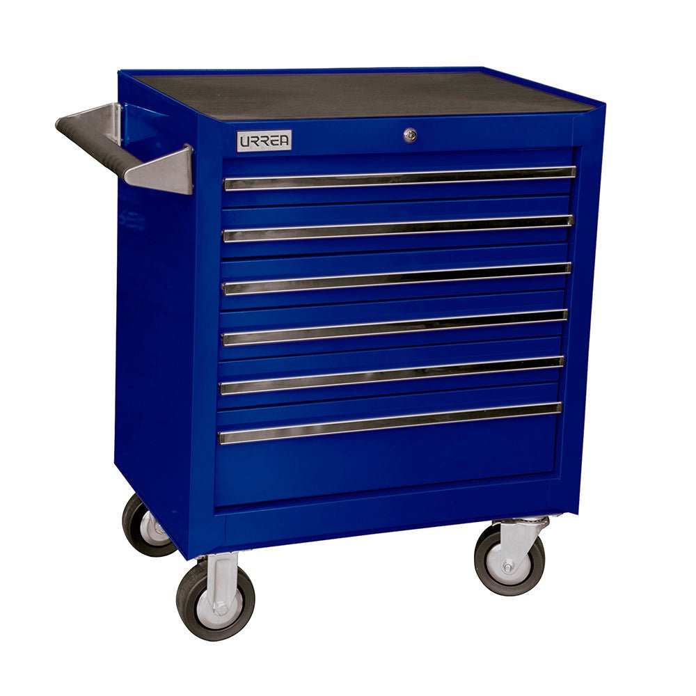 Gabinete móvil 6 gavetas 27" azul serie X Urrea - FERRETERÍA WITZI