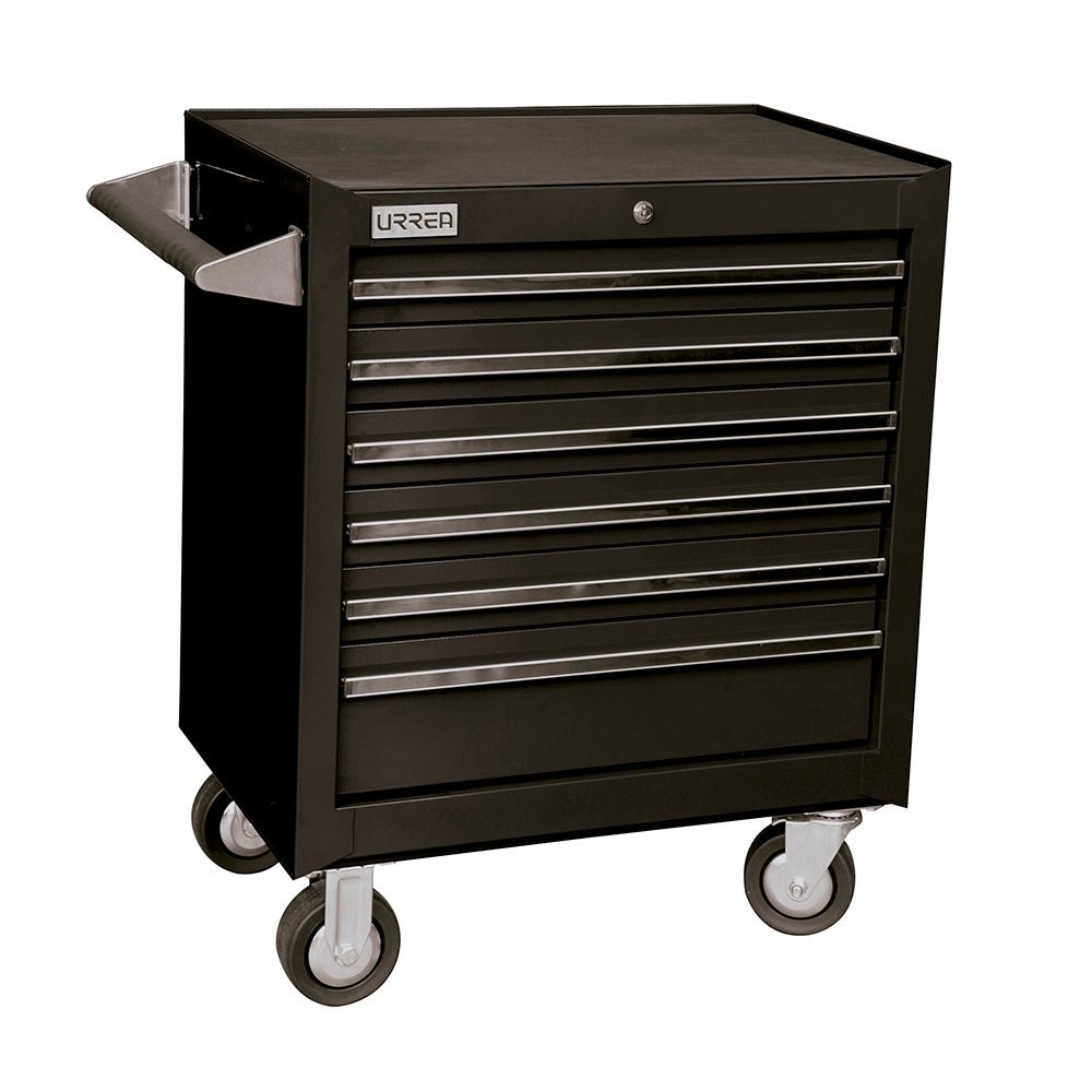 Gabinete móvil 6 gavetas 27" negro serie X Urrea - FERRETERÍA WITZI