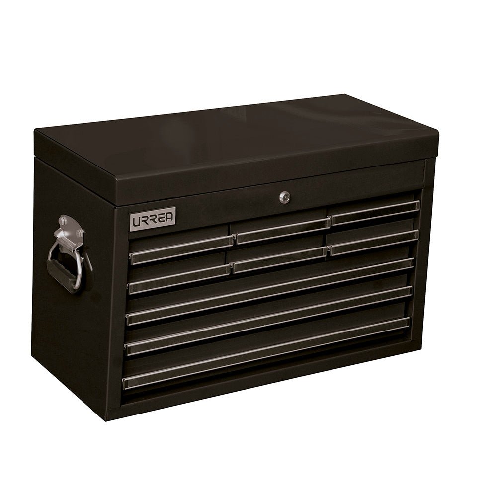 Gabinete superior 9 gavetas 27" negro serie X Urrea. - FERRETERÍA WITZI