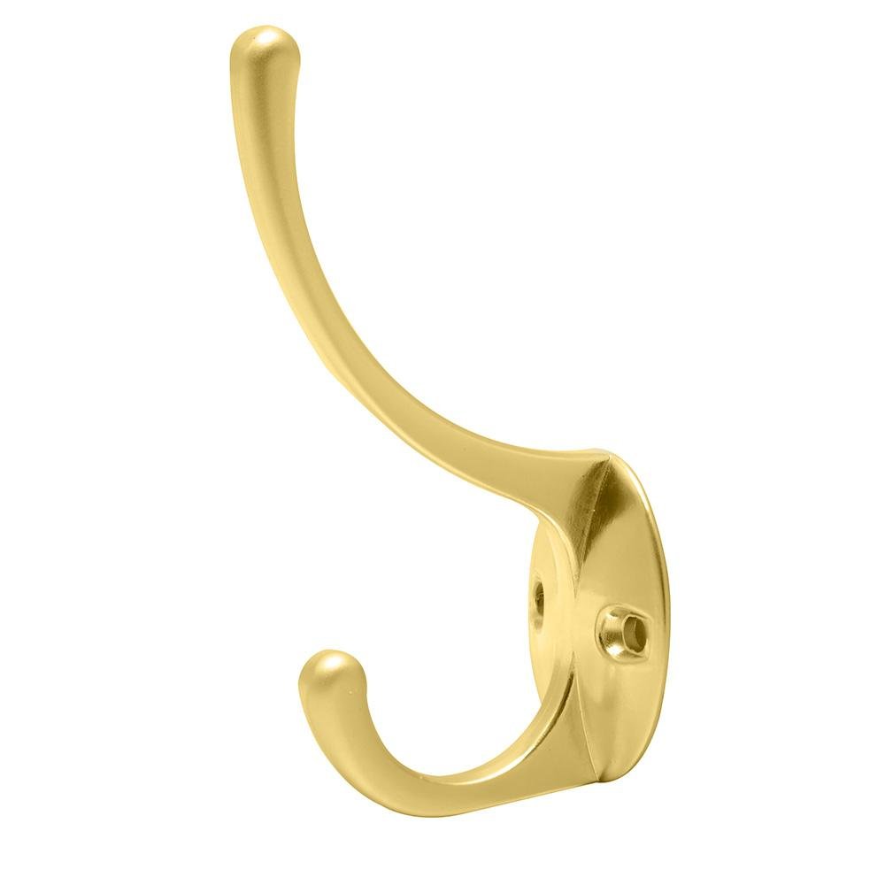 Gancho Perchero Para Sombrero Y Abrigo, Latón Brillante, Lock - FERRETERÍA WITZI