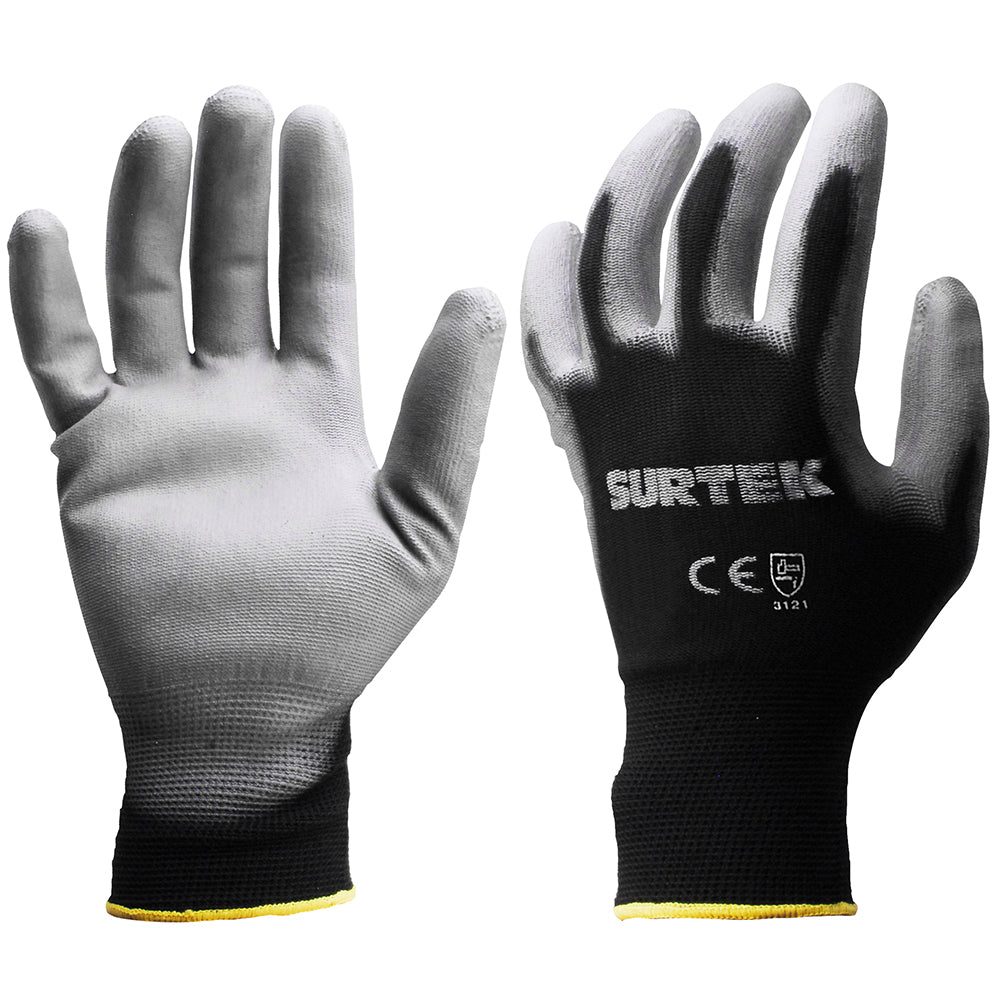 Guantes Nylon recubrimiento poliuretano, Surtek - FERRETERÍA WITZI