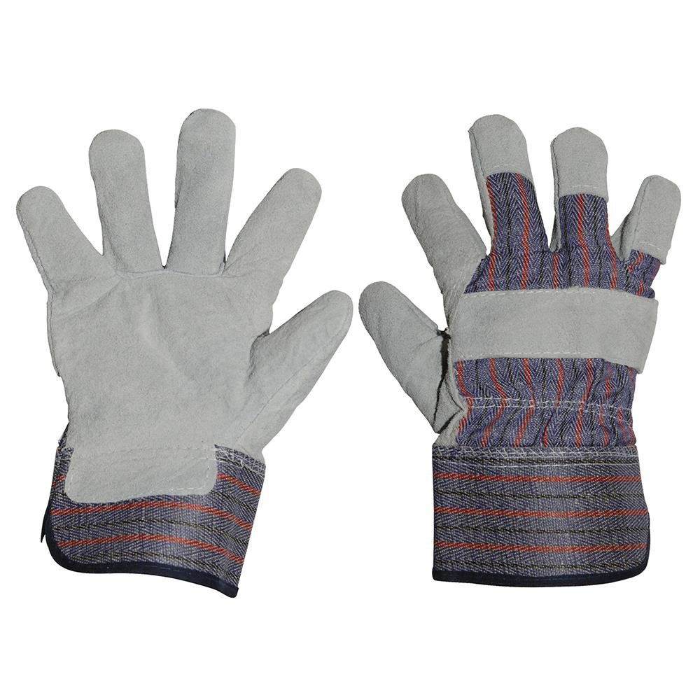 Guantes Unitalla De Carnaza Y Loneta Surtek. - FERRETERÍA WITZI