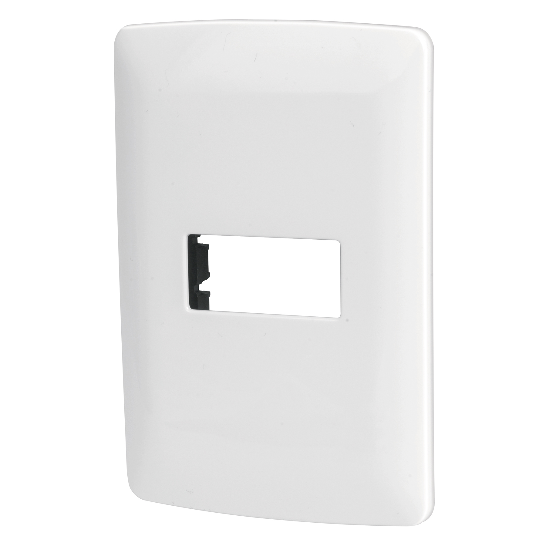 Placa 1 módulo de ABS, línea Italiana, color blanco