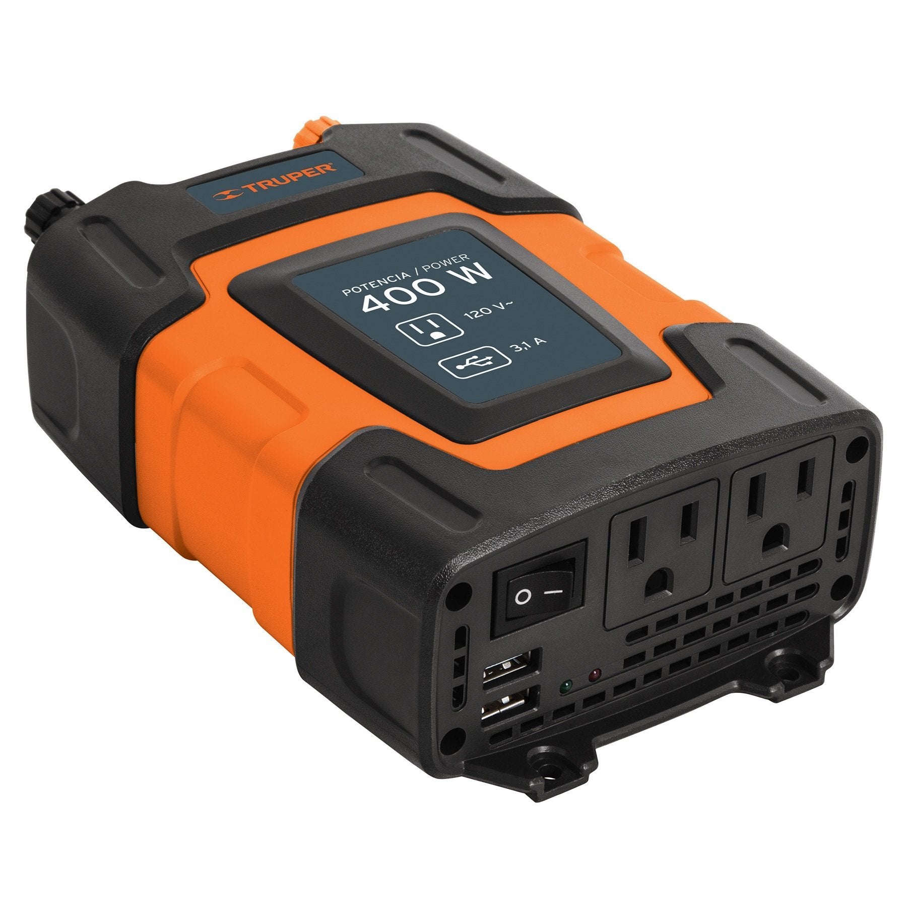 Inversor De Corriente Para Automóvil De 400w Truper - FERRETERÍA WITZI