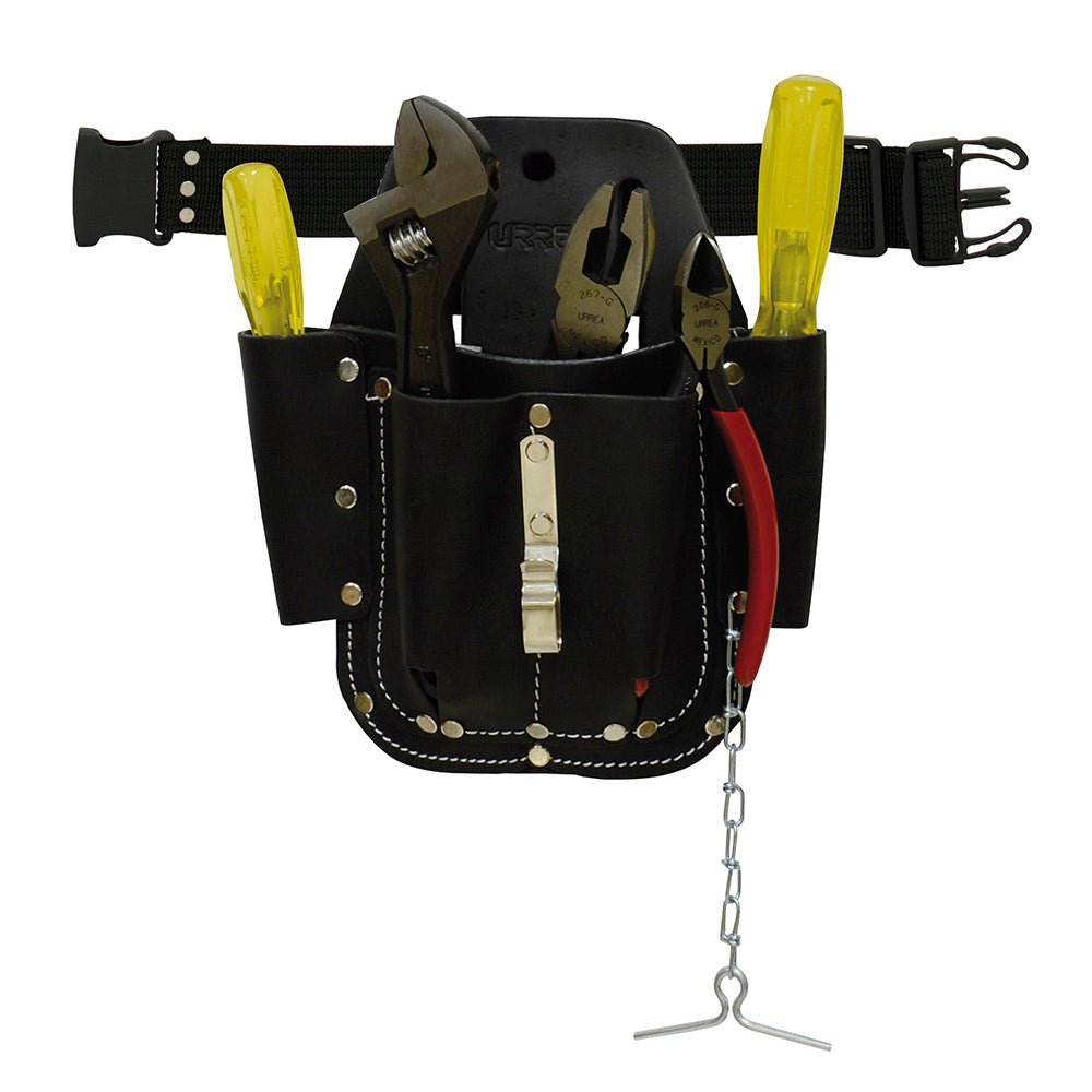 Juego 6 piezas en estuche de cuero Urrea. - FERRETERÍA WITZI