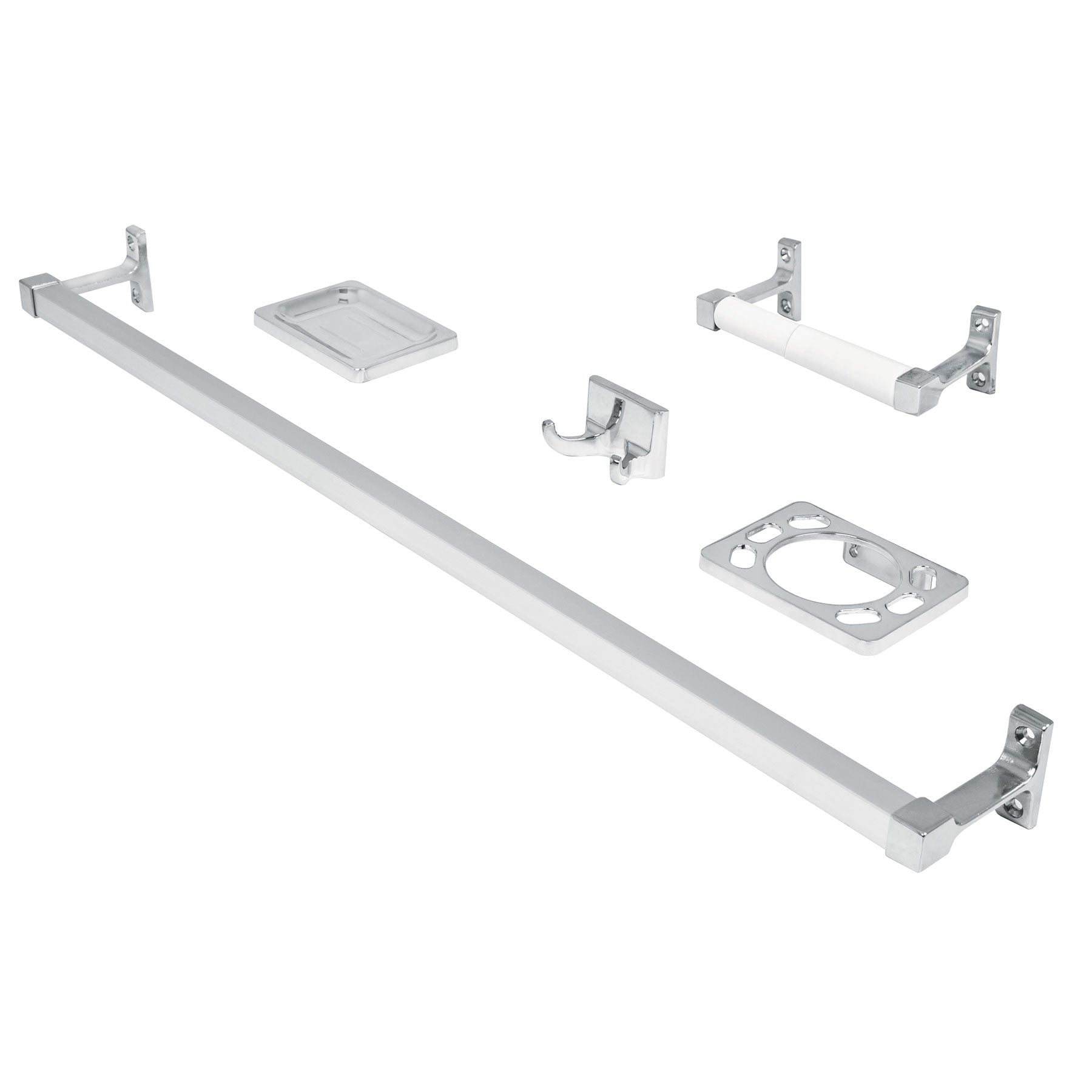 Juego accesorios para baño, 5 piezas, Foset Basic - FERRETERÍA WITZI