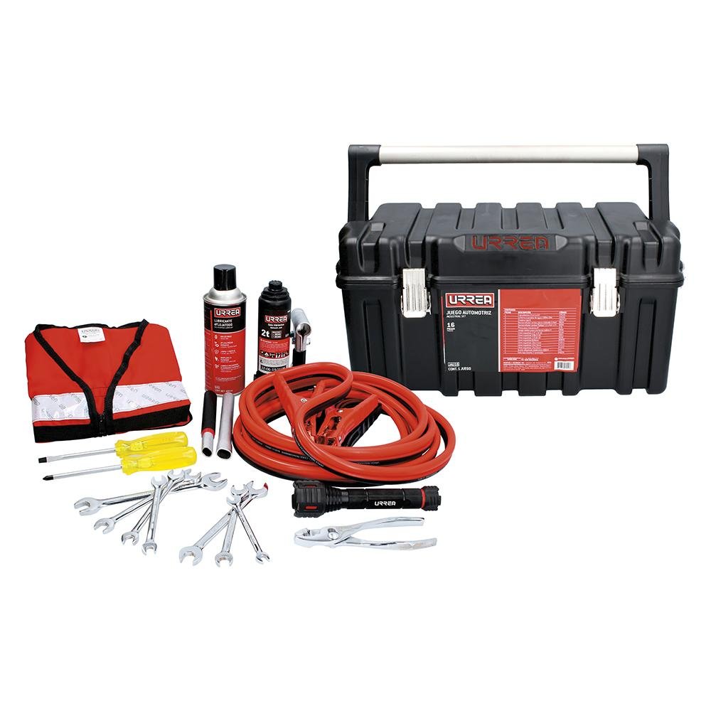 Juego Automotriz De Emergencia 16 Piezas Urrea. - FERRETERÍA WITZI