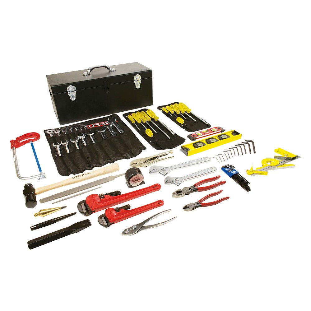 Juego básico industrial para instrumentista de montaje en pulgadas, 68 piezas caja D7C20 Urrea - FERRETERÍA WITZI