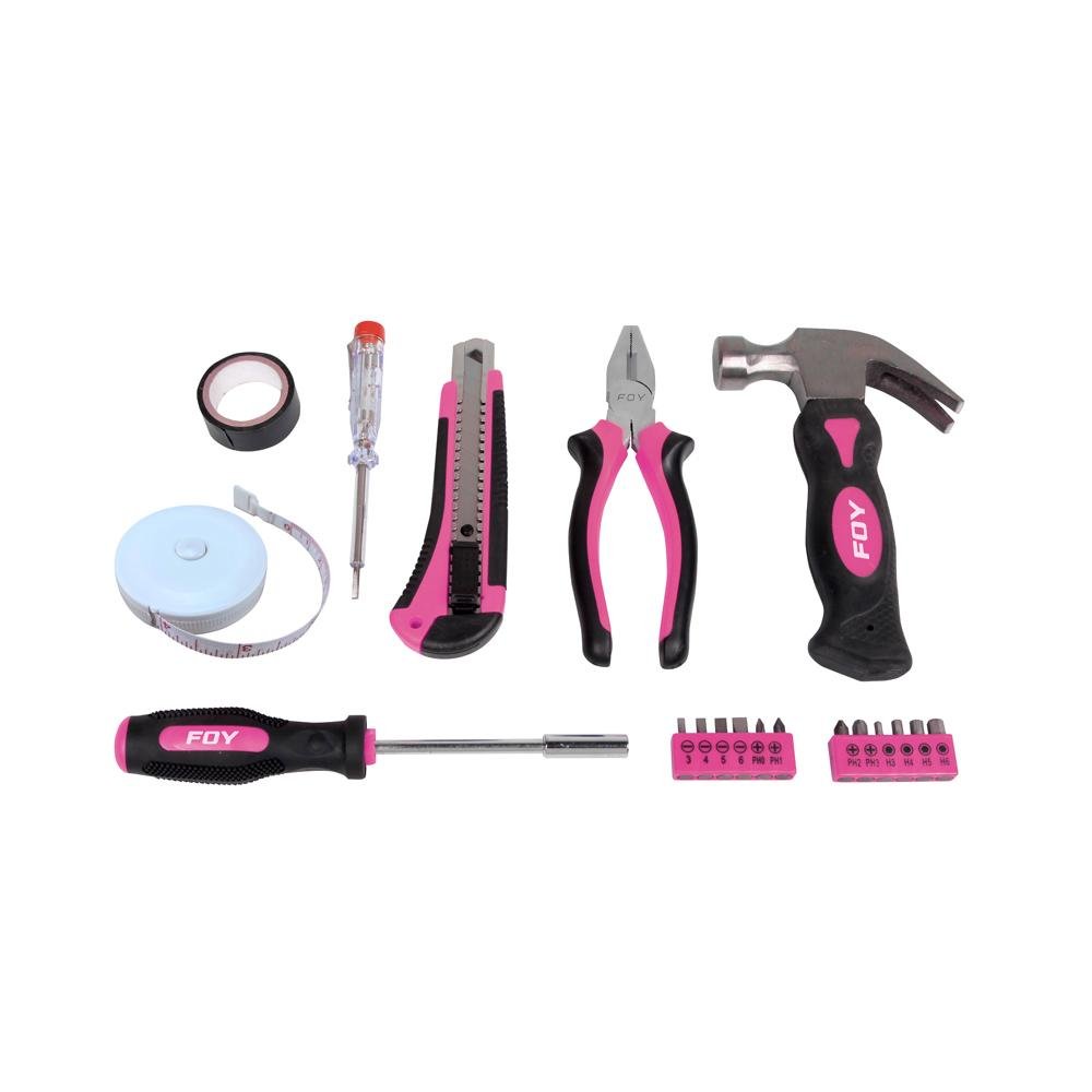 Juego Combinado 19 piezas, Color Rosado, Foy - FERRETERÍA WITZI