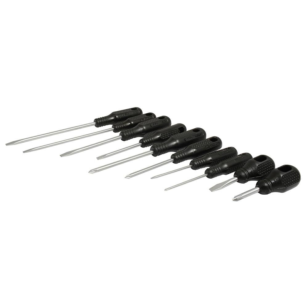 Juego De 10 Destornilladores Negros Combinado Foy. - FERRETERÍA WITZI