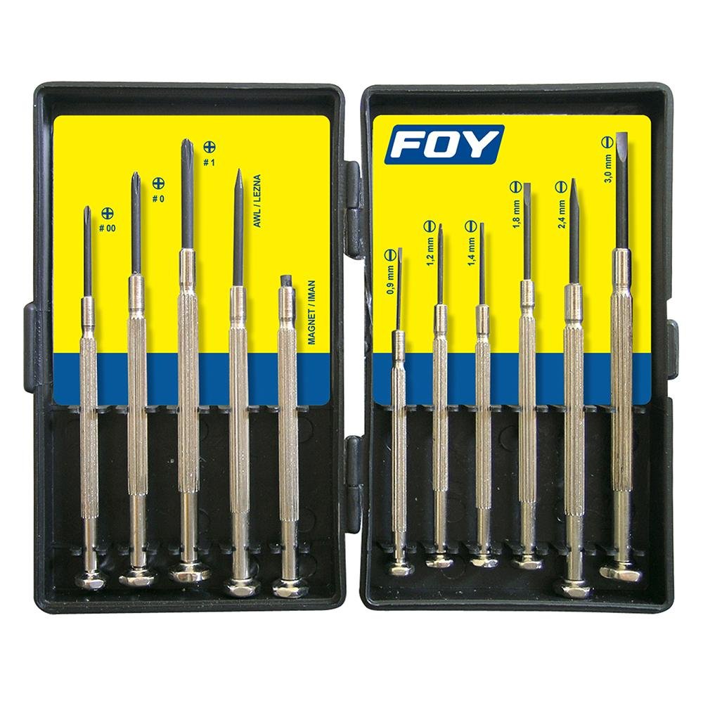 Juego De 11 Destornilladores De Precisión Combinado, Foy - FERRETERÍA WITZI