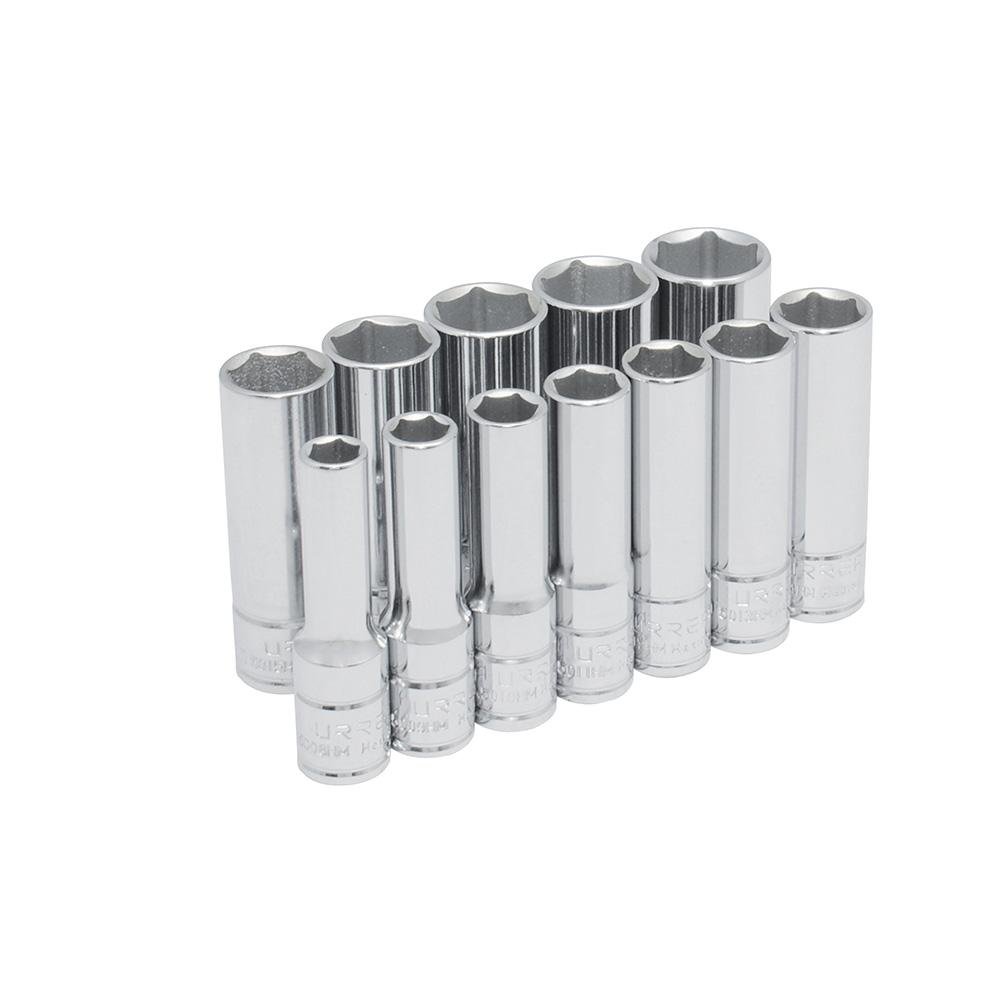 Juego De 12 Dados Largos Métricos 3/8" 6 Puntas Urrea. - FERRETERÍA WITZI