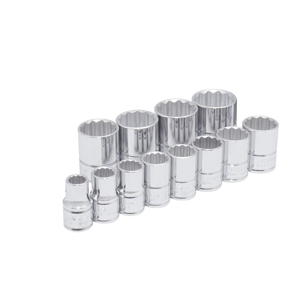 Juego De 12 Dados Métricos Boca 1/2" De 12 Puntas Urrea. - FERRETERÍA WITZI