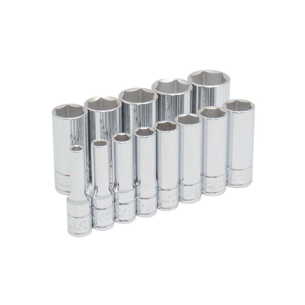 Juego De 13 Dados Largos En Pulgadas 3/8" 6 Puntas Urrea. - FERRETERÍA WITZI