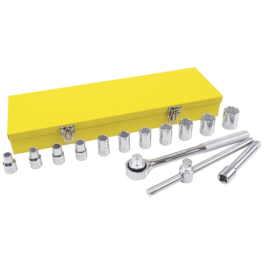 Juego De 14 Dados Y Accesorios En Pulgadas 1/2" Surtek. - FERRETERÍA WITZI