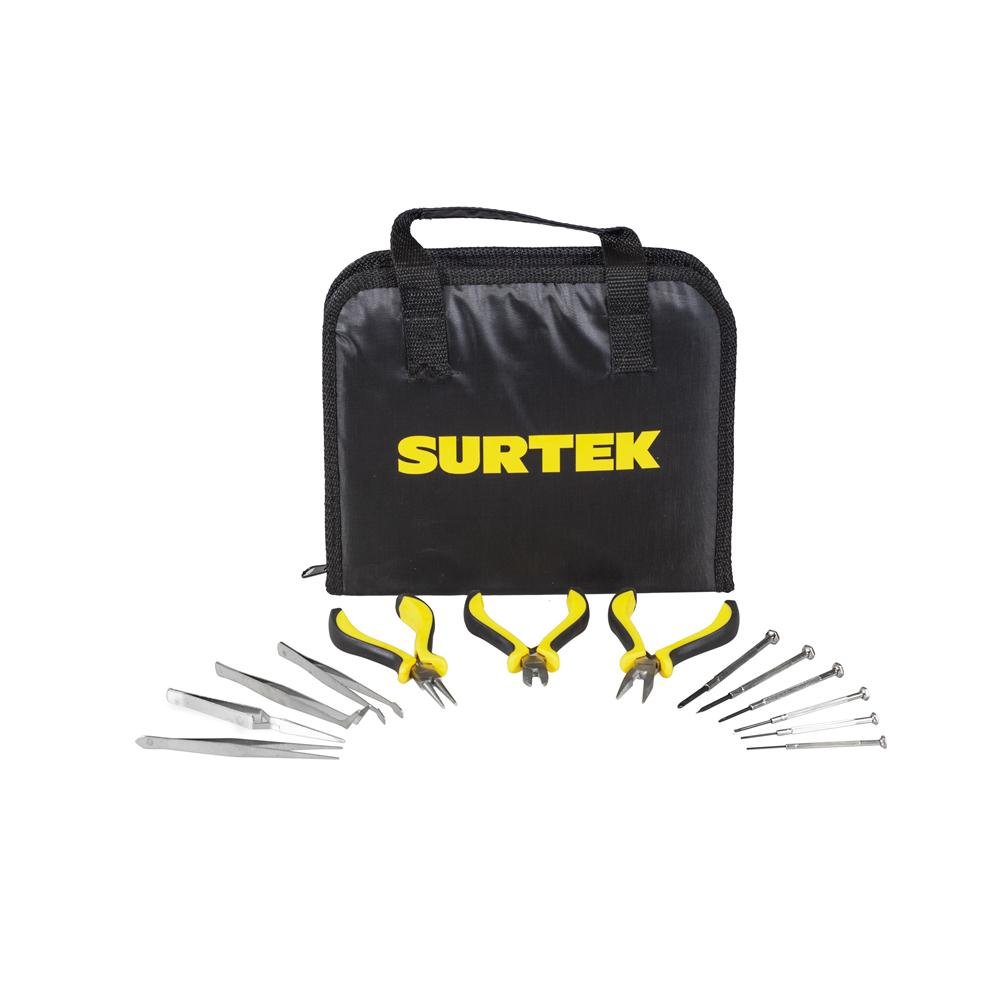 Juego De 14 Herramientas De Reparación, Surtek - FERRETERÍA WITZI