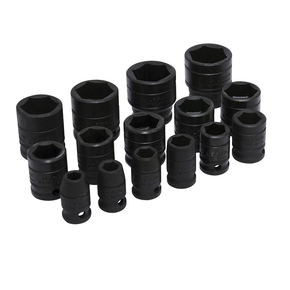 Juego De 15 Dados De Impacto En Pulgadas 1/2" Urrea. - FERRETERÍA WITZI