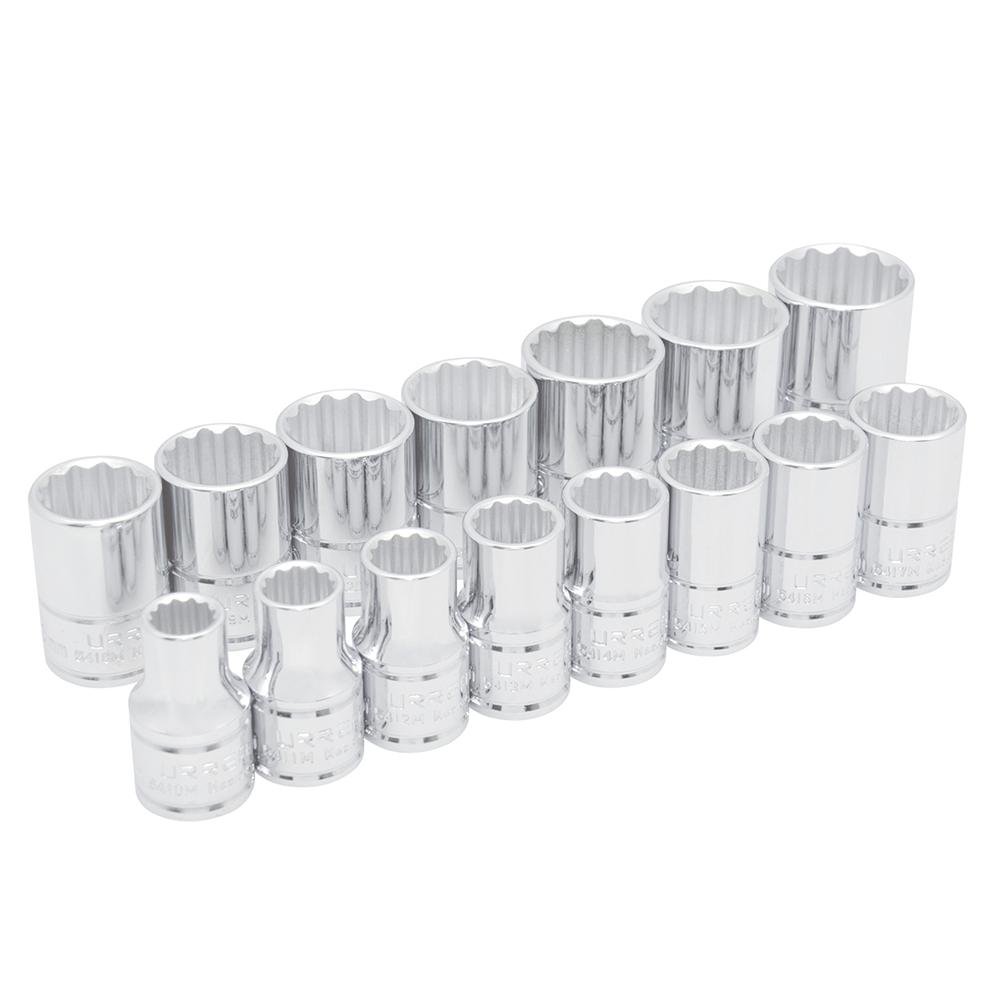 Juego De 15 Dados Métricos 1/2" En Riel Urrea. - FERRETERÍA WITZI