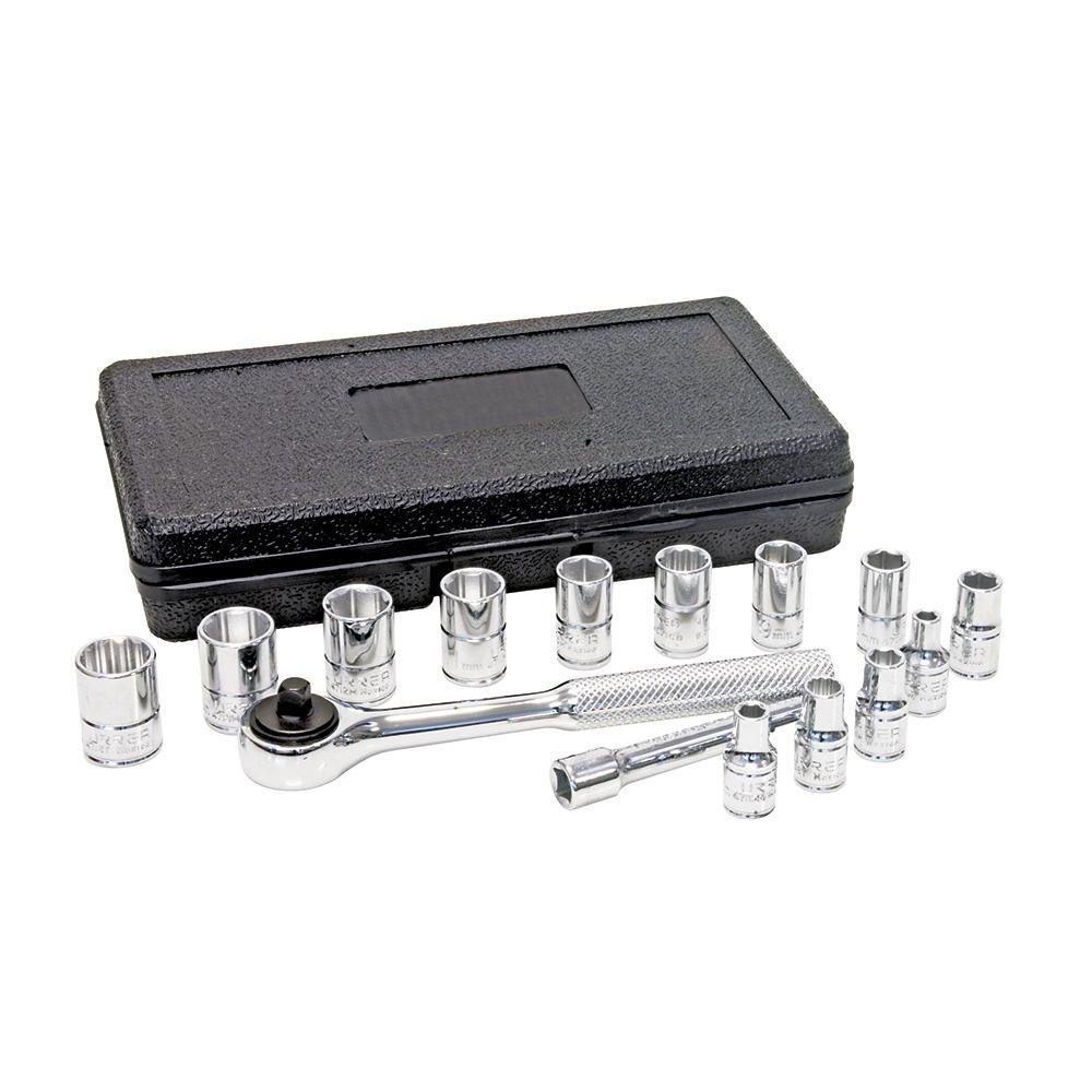 Juego De 15 Dados Y Accesorios 1/4" Urrea. - FERRETERÍA WITZI
