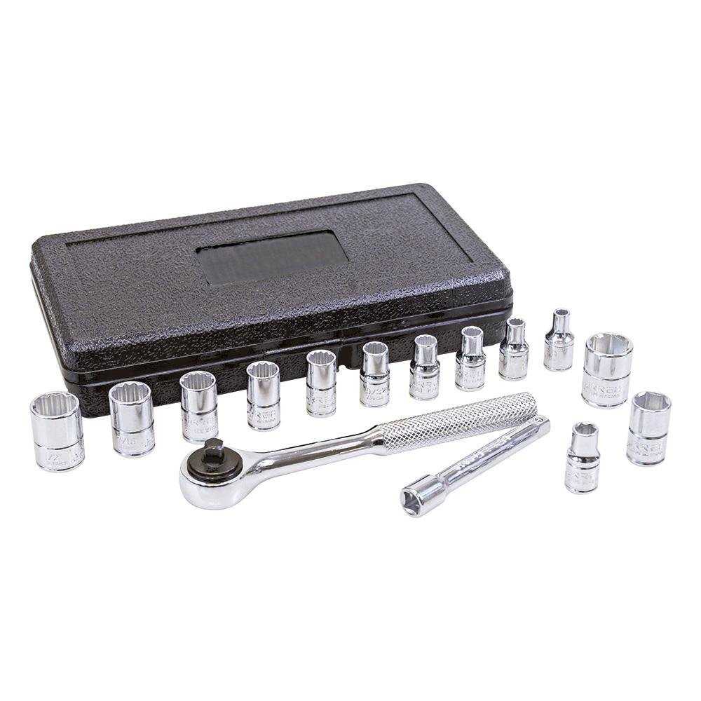 Juego De 15 Dados Y Accesorios 1/4" Urrea. - FERRETERÍA WITZI