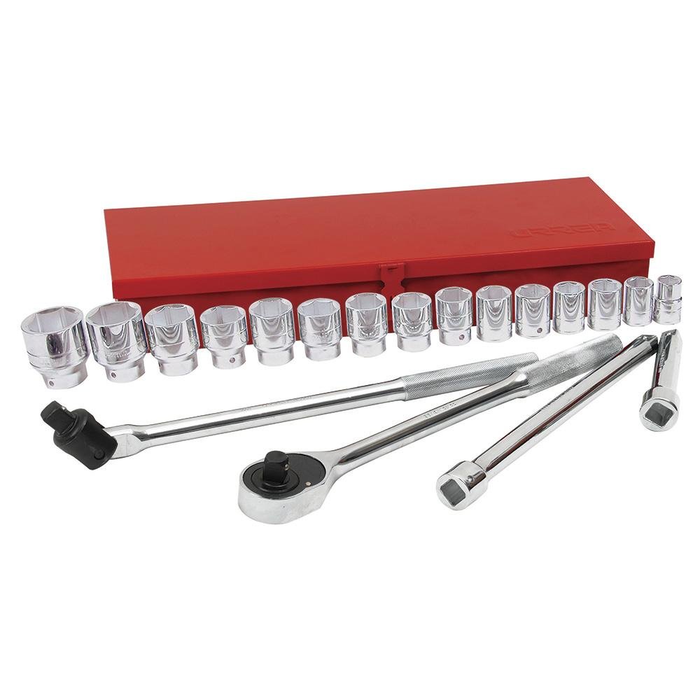Juego De 20 Dados Y Accesorios Métricos 3/4" Urrea. - FERRETERÍA WITZI