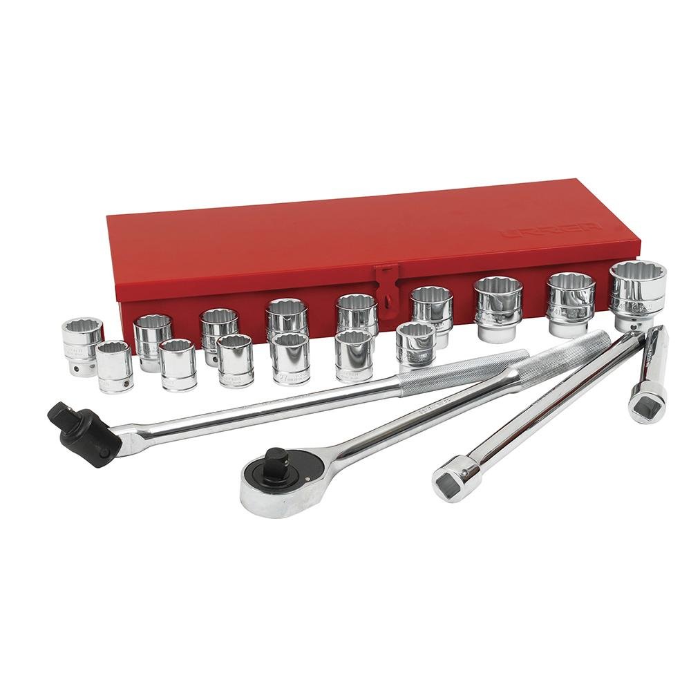 Juego De 20 Dados Y Accesorios Métricos 3/4" Urrea. - FERRETERÍA WITZI
