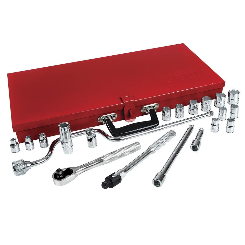 Juego De 21 Dados Y Accesorios 3/8" Urrea. - FERRETERÍA WITZI