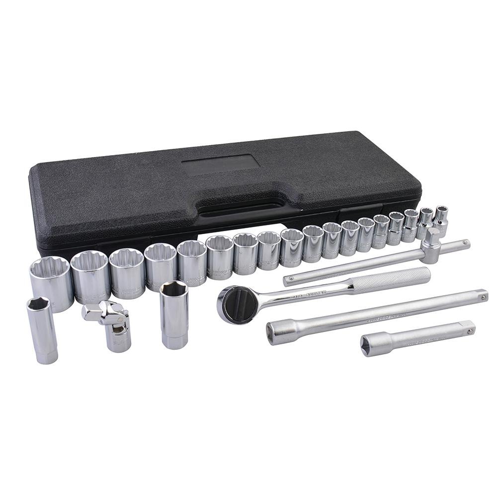 Juego De 25 Dados Y Accesorios Combinados 1/2" Surtek. - FERRETERÍA WITZI