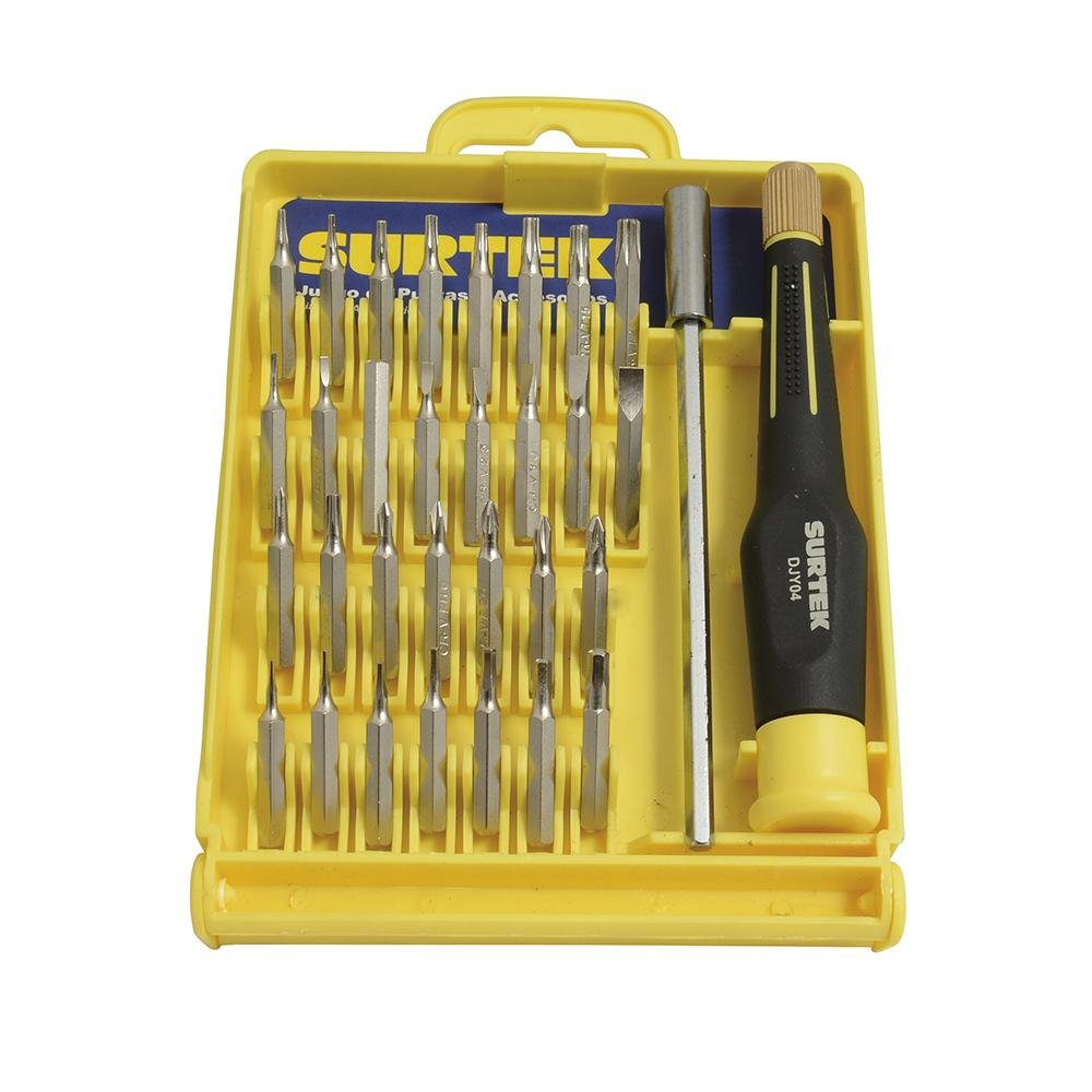 Juego De 32 Destornilladores De Precisión Combinado Surtek. - FERRETERÍA WITZI