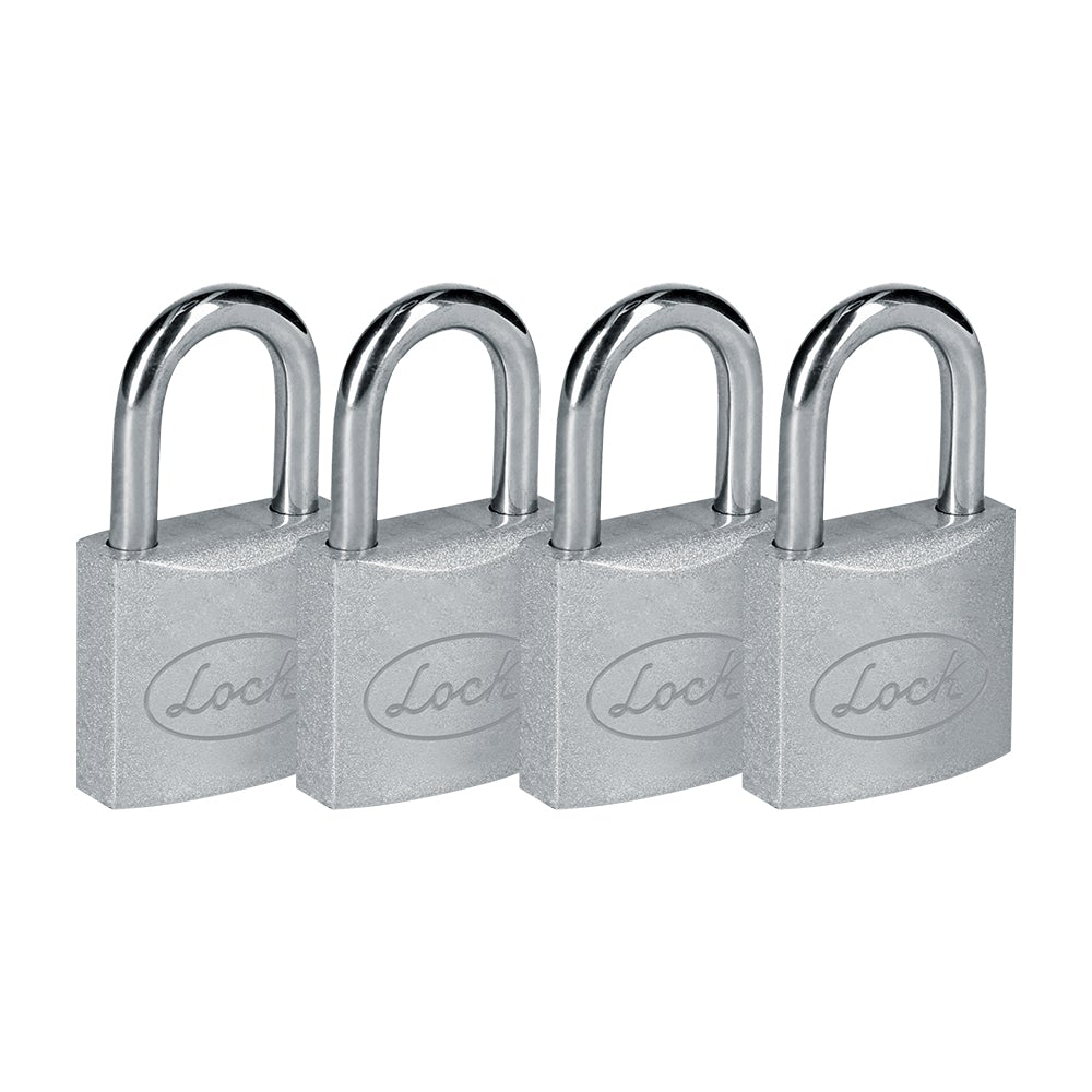 Juego de 4 candados de acero Lock - FERRETERÍA WITZI