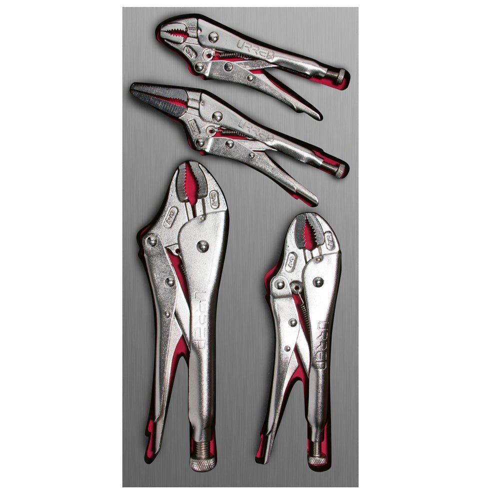 Juego de 4 pinzas de presión Urrea - FERRETERÍA WITZI