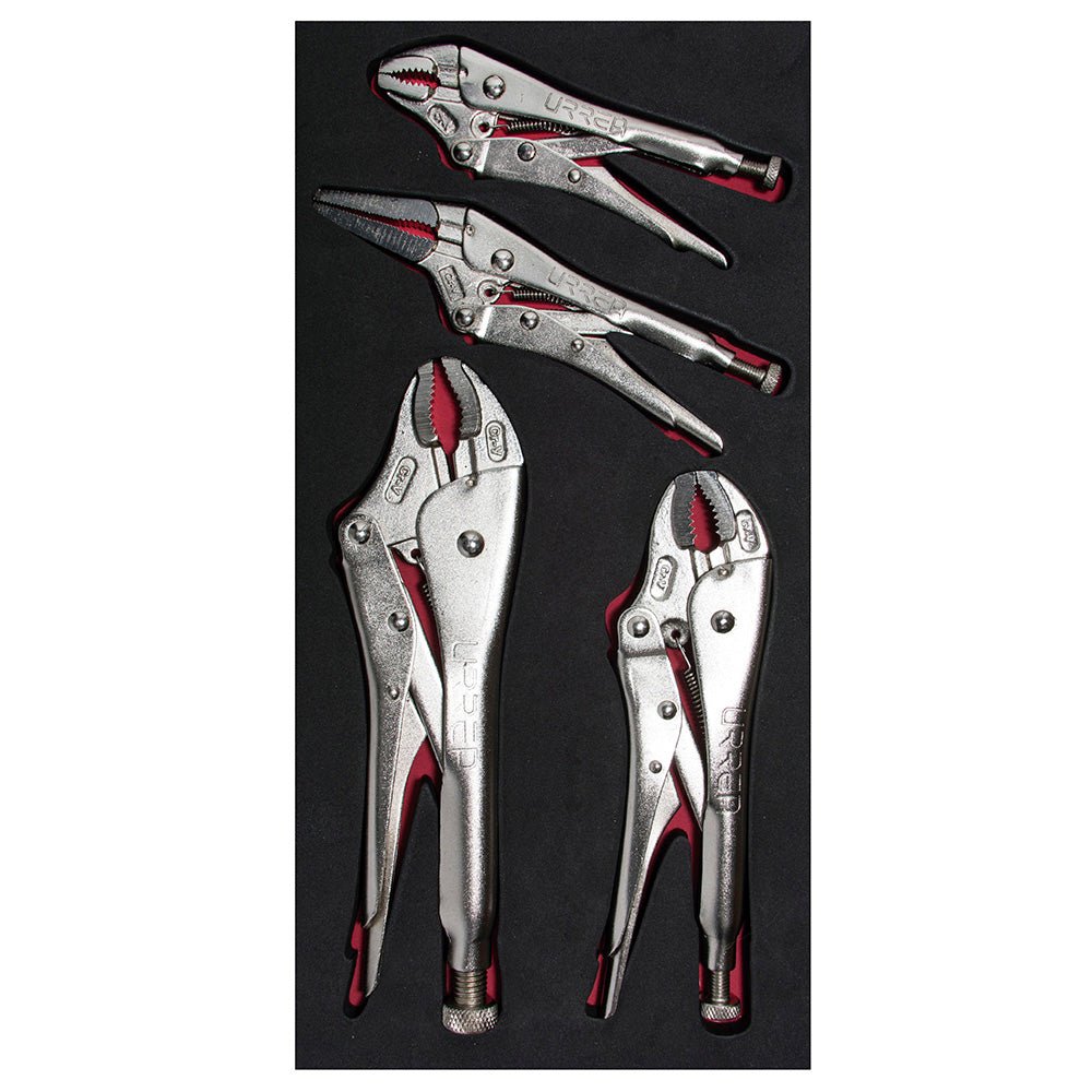 Juego de 4 pinzas de presión Urrea - FERRETERÍA WITZI