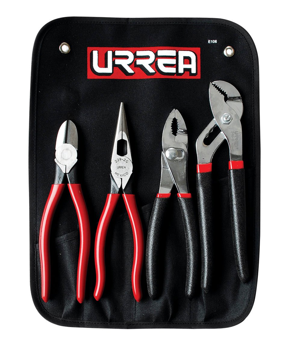 Juego de 4 pinzas varias Urrea. - FERRETERÍA WITZI