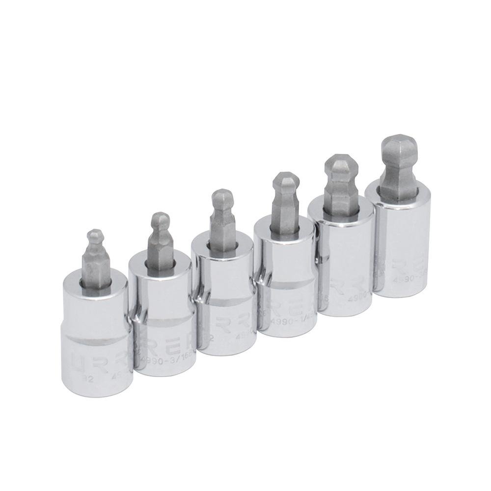 Juego De 6 Dados Punta Hexagonal Bola 3/8" Urrea. - FERRETERÍA WITZI