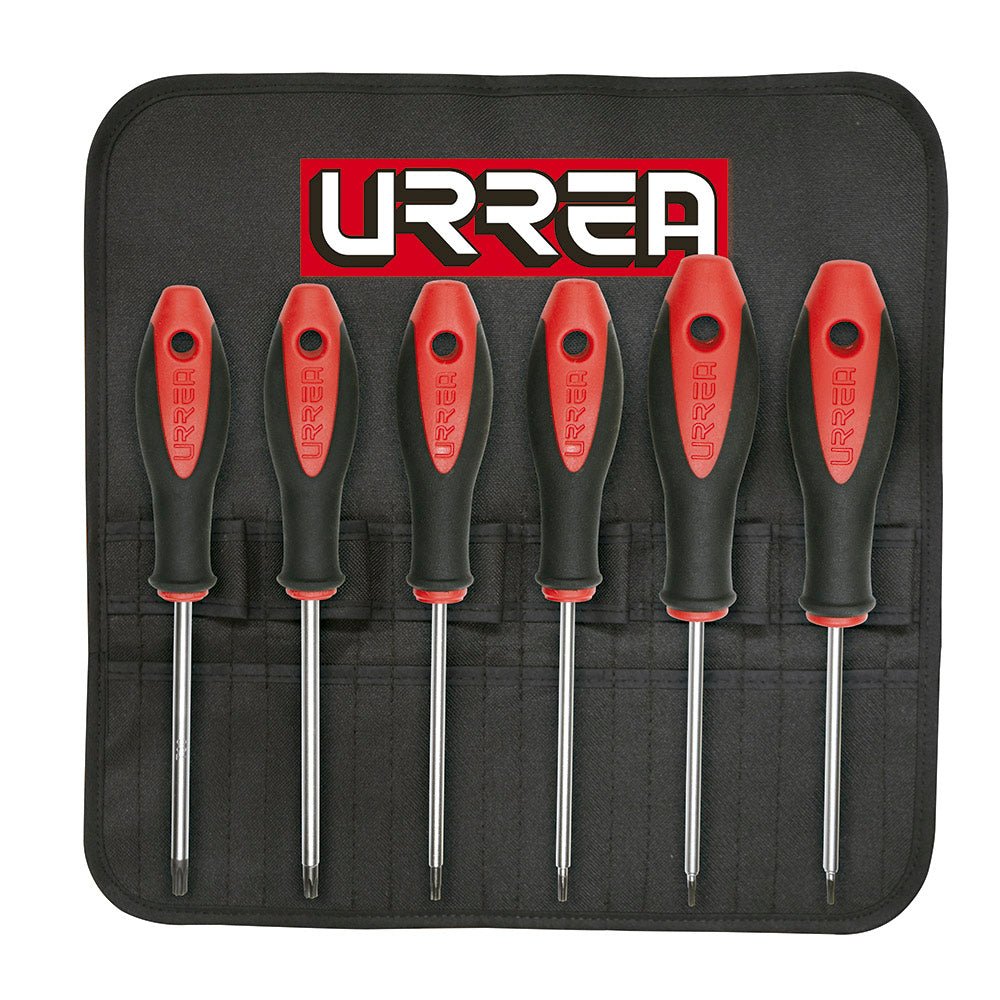 Juego de 6 destornilladores bimaterial Torx® Urrea. - FERRETERÍA WITZI