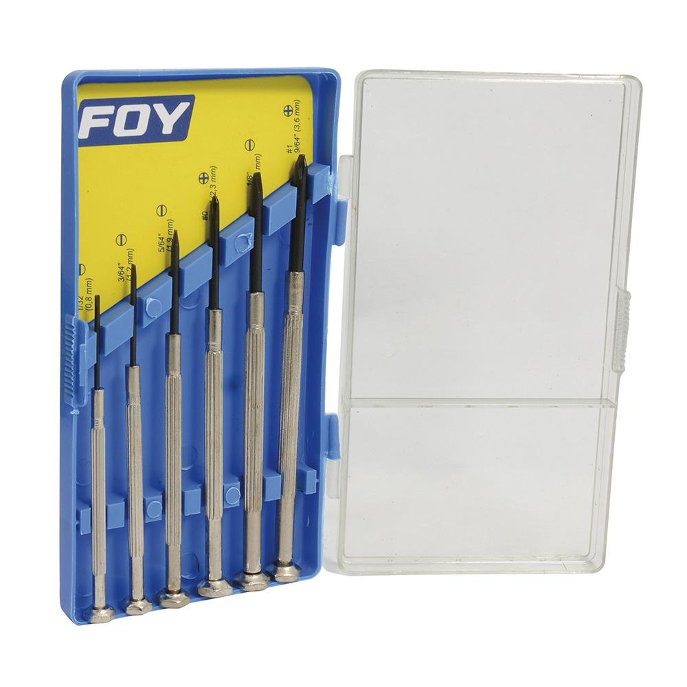 Juego De 6 Destornilladores De Precisión Combinado, Foy - FERRETERÍA WITZI