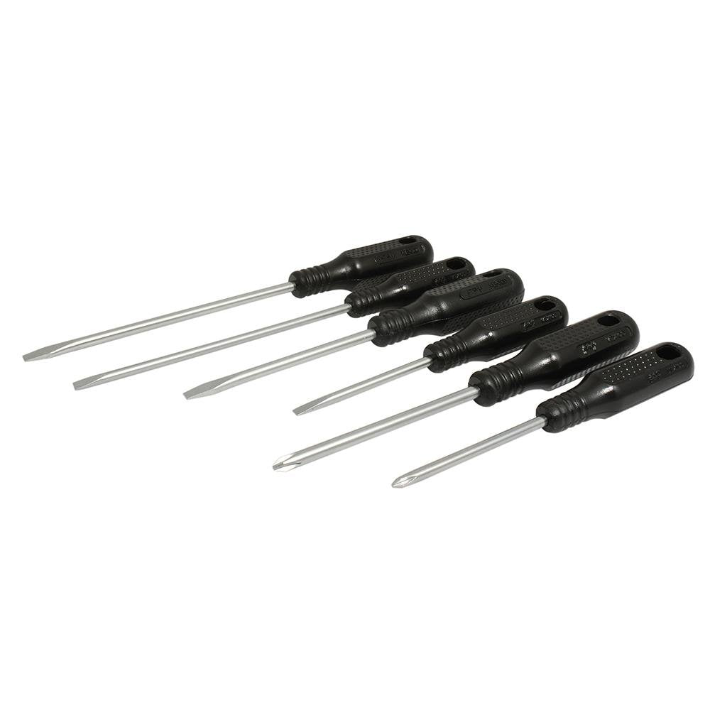 Juego De 6 Destornilladores Negros Combinado Foy. - FERRETERÍA WITZI
