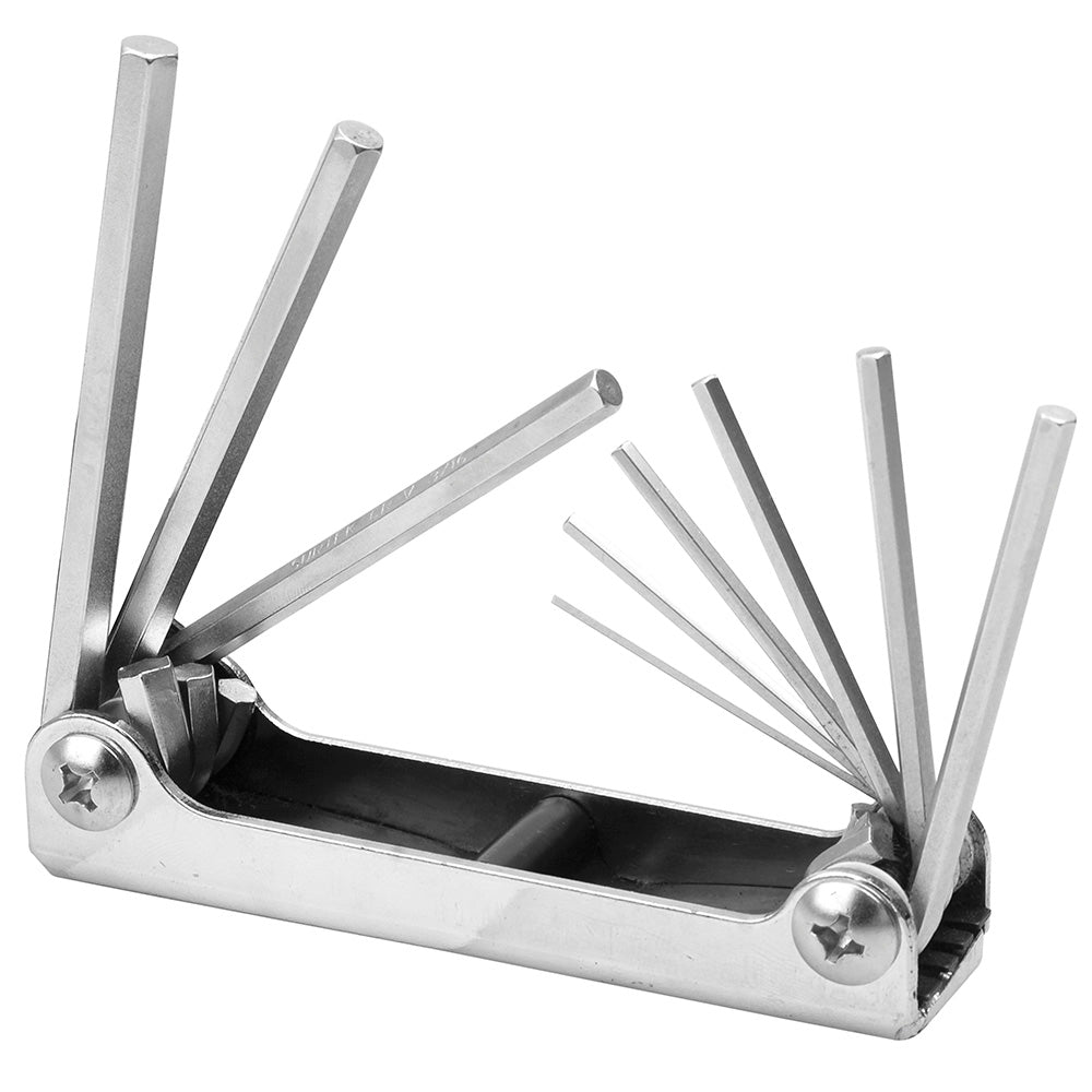 Juego de 7 llaves hexagonales métricas tipo navaja Surtek. - FERRETERÍA WITZI