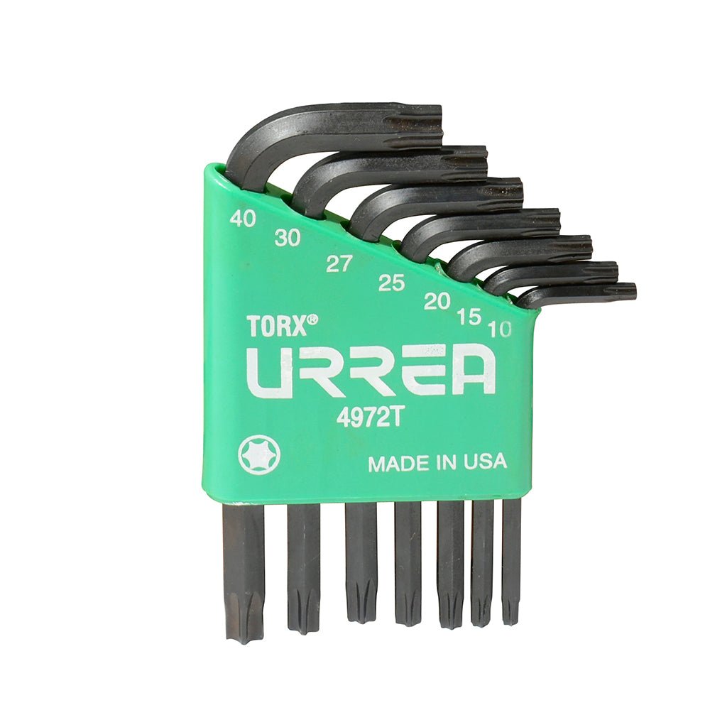 Juego de 7 llaves hexagonales tipo "L", Torx Urrea. - FERRETERÍA WITZI