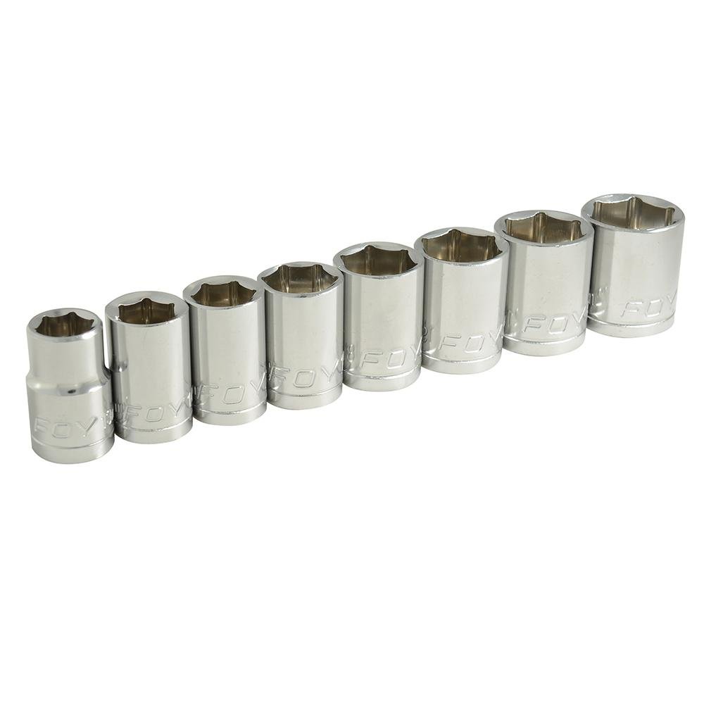 Juego De 8 Dados Métricos 1/2" En Riel Foy. - FERRETERÍA WITZI