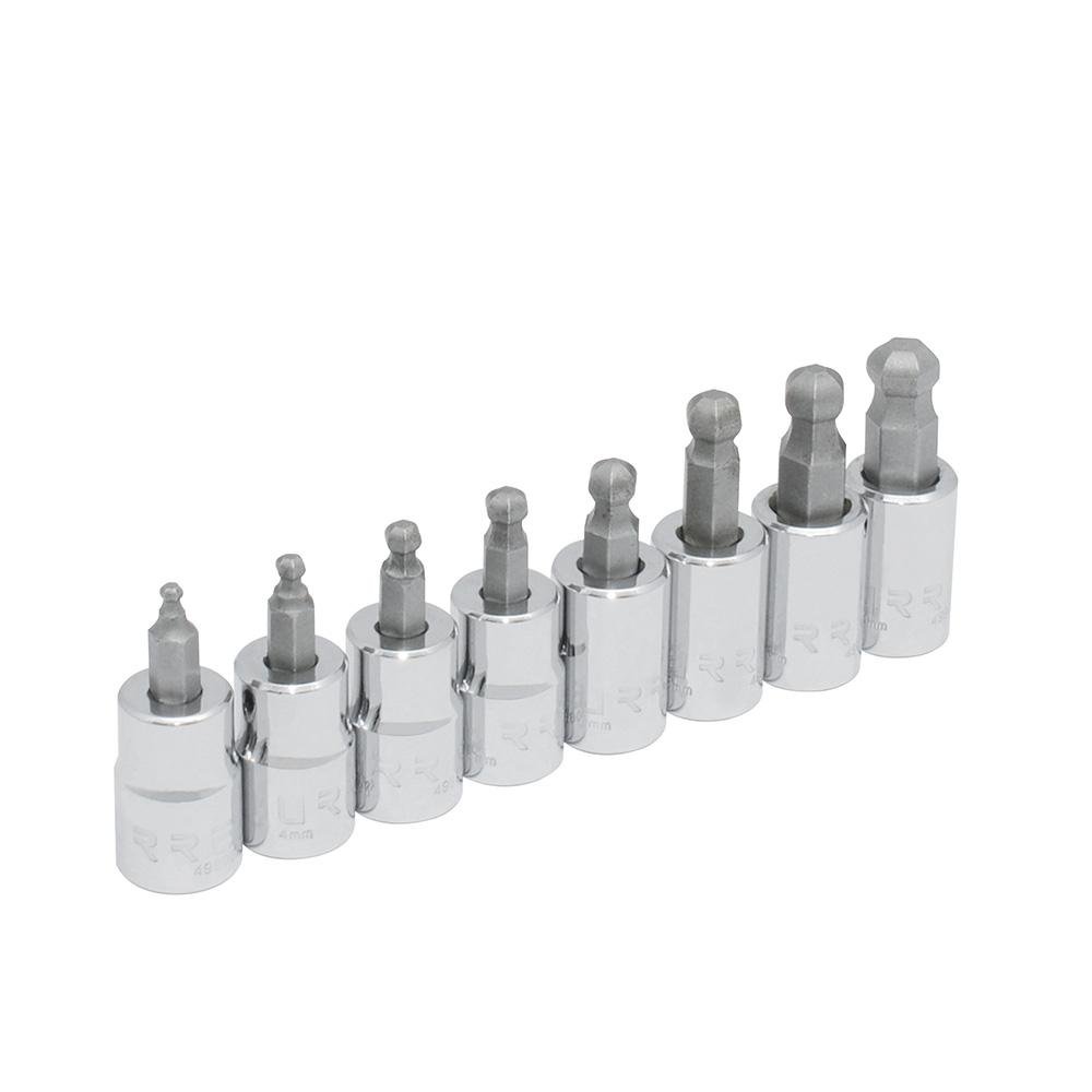 Juego De 8 Dados Punta Hexagonal Bola 3/8" Urrea. - FERRETERÍA WITZI
