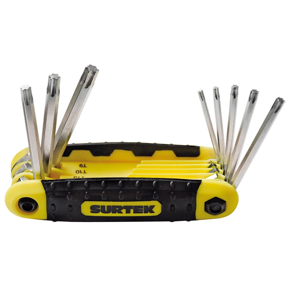 Juego de 8 llaves hexagonales Torx® tipo navaja Surtek. - FERRETERÍA WITZI