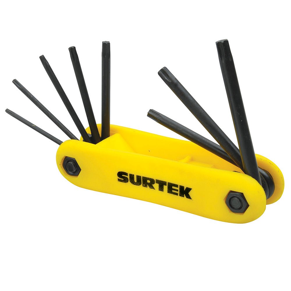 Juego de 8 llaves hexagonales Torx® tipo navaja Surtek. - FERRETERÍA WITZI