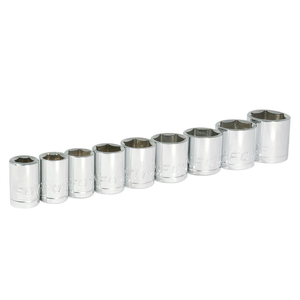 Juego De 9 Dados En Pulgadas 3/8" En riel Foy. - FERRETERÍA WITZI