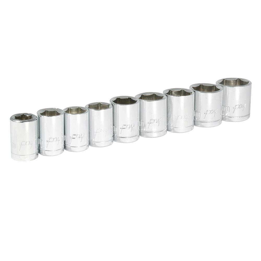 Juego De 9 Dados Métricos 3/8" En Riel Foy. - FERRETERÍA WITZI