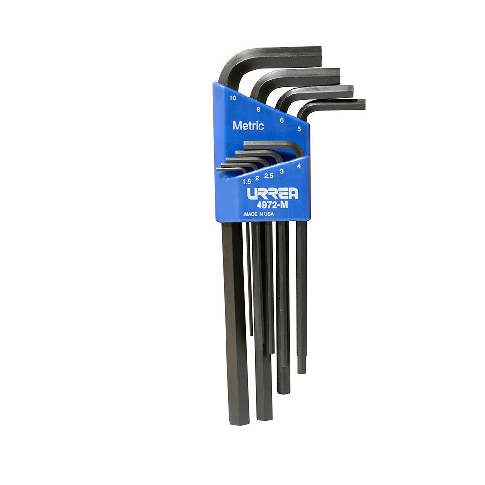 Juego de 9 llaves hexagonales tipo "L", métricas heavy duty Urrea - FERRETERÍA WITZI