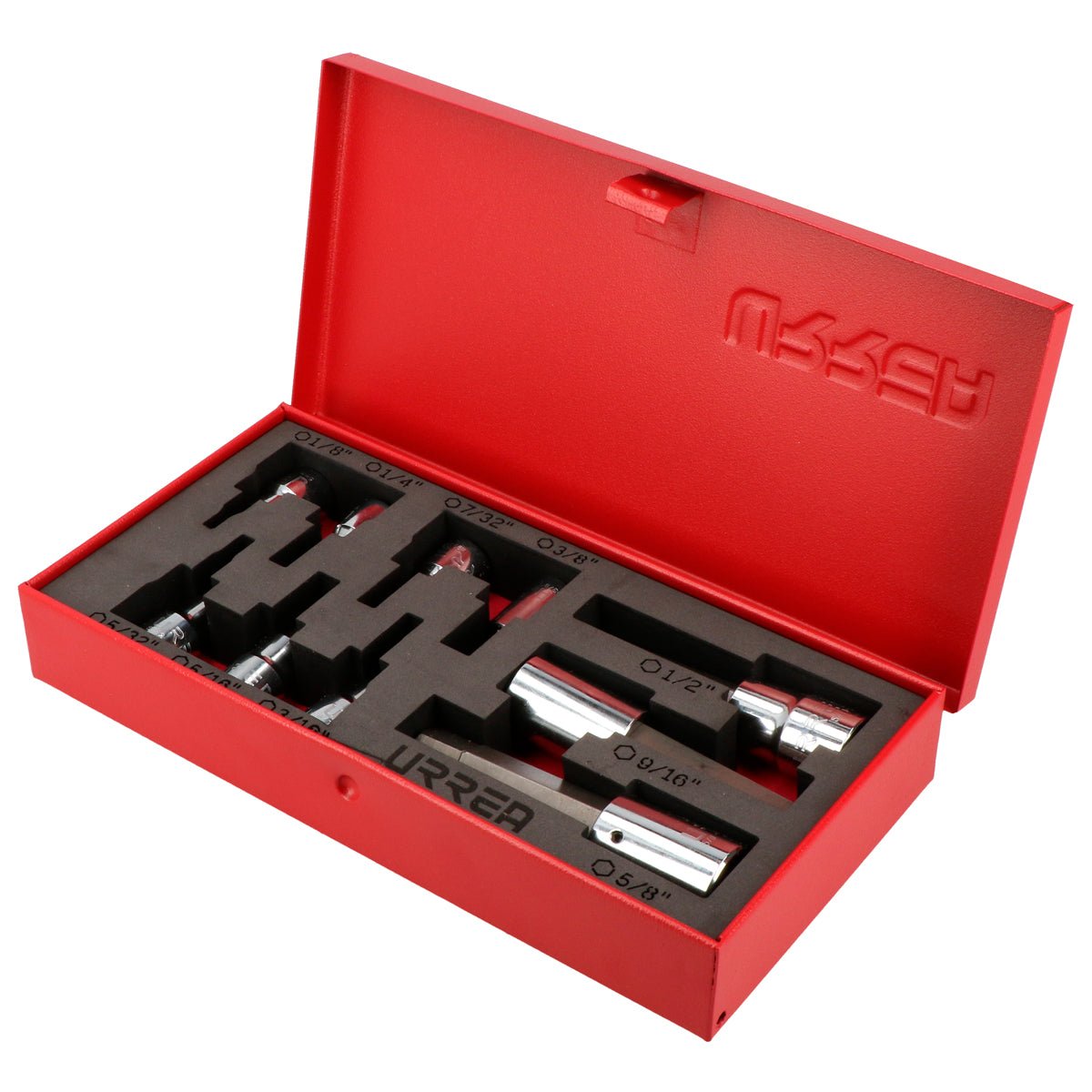 Juego de dados con punta hexagonal en pulgadas cuadro de 3/8" y 1/2", 10 piezas Surtek - FERRETERÍA WITZI
