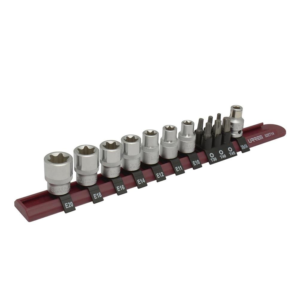 Juego De Dados Y Punta Torx® 14 Piezas Urrea. - FERRETERÍA WITZI