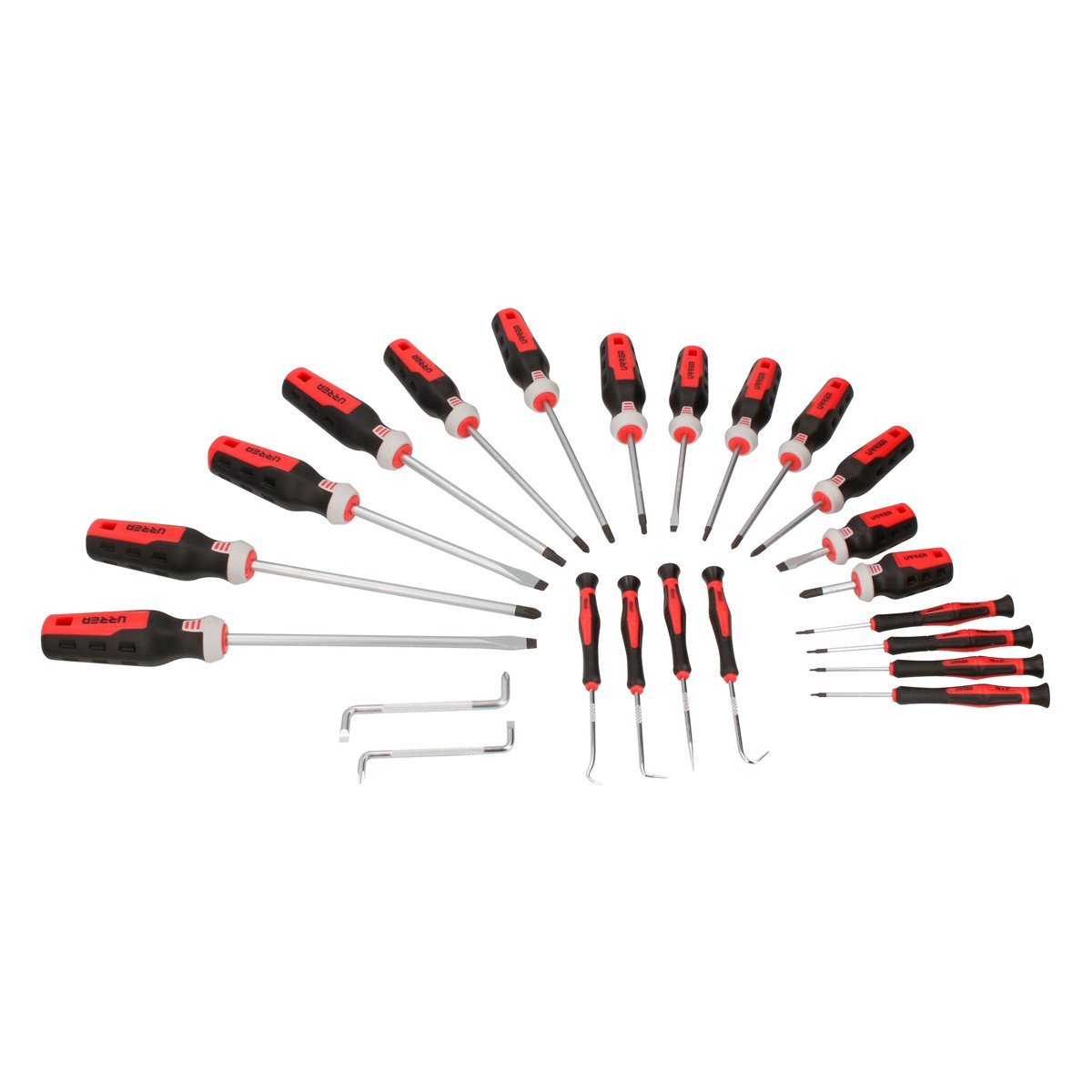 Juego de destornilladores trimaterial 25pz, URREA - FERRETERÍA WITZI